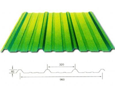 YX40-320-960型（搭接式彩鋼板）